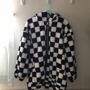 Current Mood checkered jacket